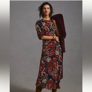 Kachel puff-sleeve dress size S